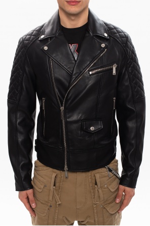 Dsquared2 leather hot sale biker jacket